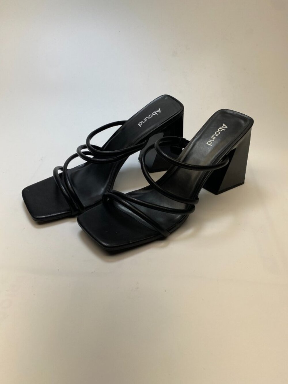 Abound Womens Austyn Black Strap High Heel Sandal Sz 11